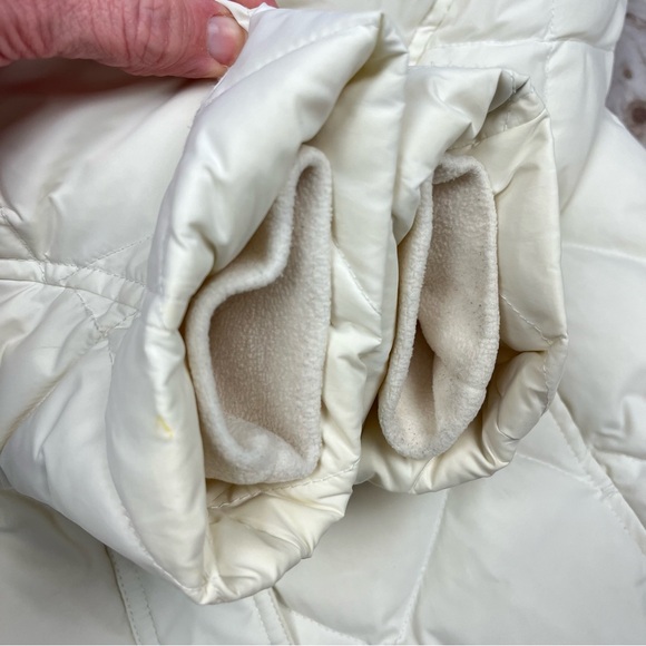 Eddie Bauer Yukon Classic Down Hooded Quilted Parka 700 Fill Off-White Sz M - Picture 15 of 16